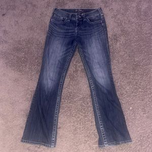 suki silver low rise jeans
